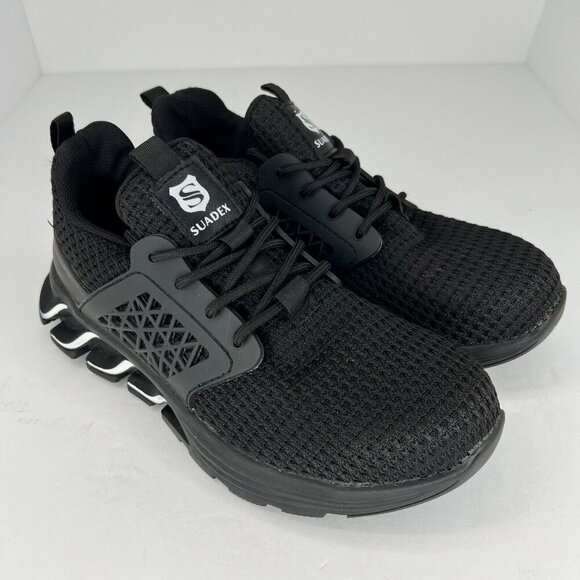 Suadex Mens F18 Black Indestructible Steel Toe Lace Up Size 7 Work Safety Shoes - Picture 2 of 9